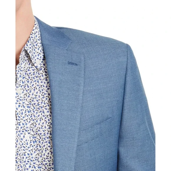 Michael Kors Men's Classic-Fit Light Blue Sport Coat 36R